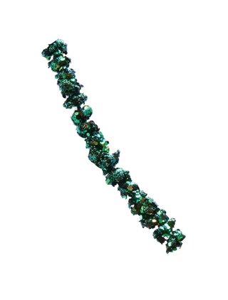Foam & Glitter Ball Garland – Iridescent Green