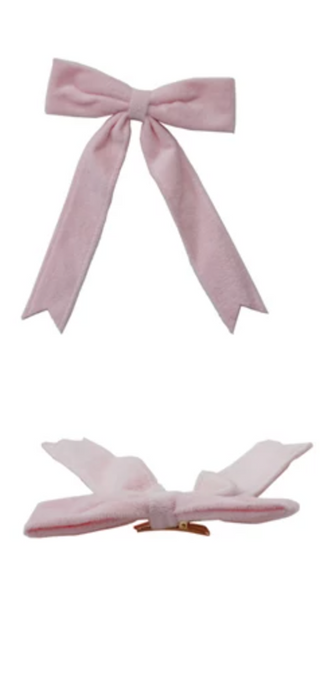 Velvet Clip-On Decor Bow