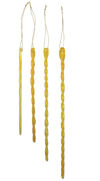 Handmade Glass Icicle Ornament