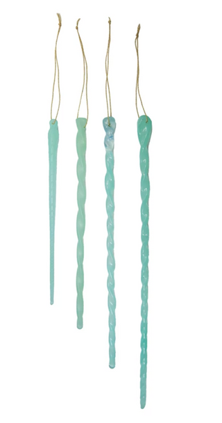 Handmade Glass Icicle Ornament