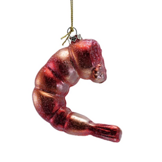 Glass Beaded Shrimp Ornament
