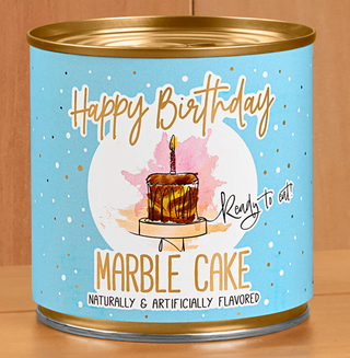 Can Cake with Candle