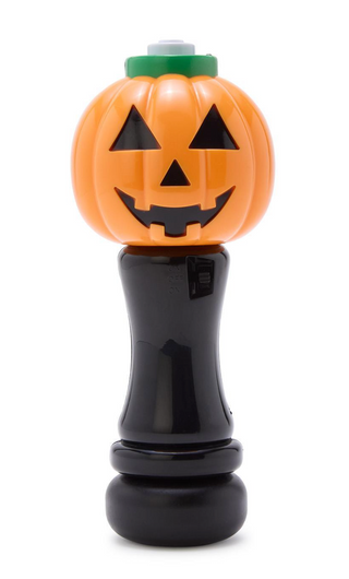 Jack O Lantern Illuminating Bubble Wand Blower