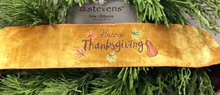 Happy Thanksgiving Luxury Wreath Banner