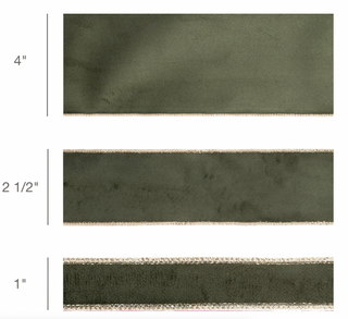 Classic Velvet Moss Gold Ribbon