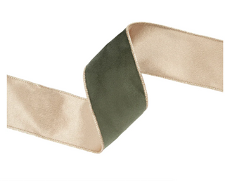 Classic Velvet Moss Gold Ribbon