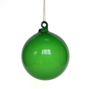 5" Illume Glass Ornament - Green