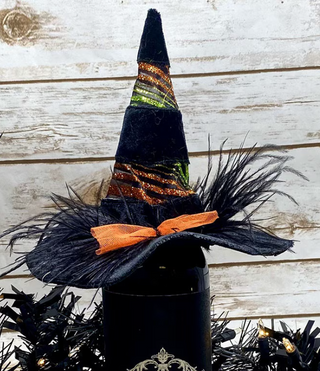 Witch Wine Bottle Hat