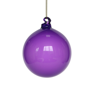 4" Illume Glass Ornament - Purple