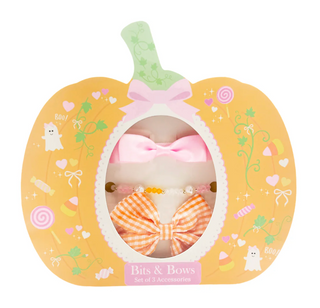 Pumpkin Bow & Bracelet Gift set