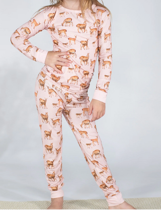 2 Piece Shirt/Pant Does & Fawns PJ