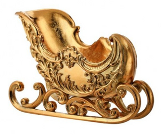 15" RESIN SCROLL SLEIGH