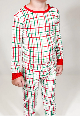 2 Piece Shirt/Pant Festive Plaid