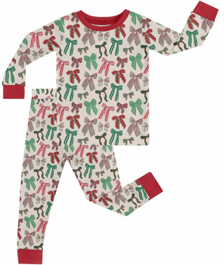 2 Piece Shirt/Pant Holiday Bows