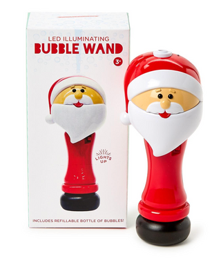 Santa Illuminating Bubble Wand Blower