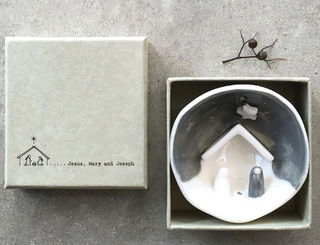Nativity Half Circle Ornament