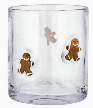 Slant-Seasonal Gingerbread Icon DOF Glass