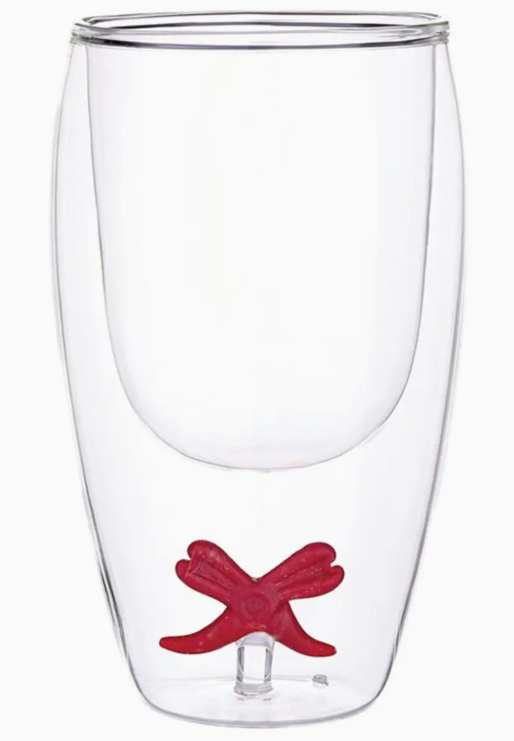 Slant Seasonal DW Figurine Glass-RedBow