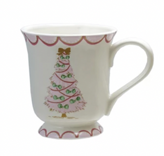 12 oz. Stoneware Mug with Christmas Tree