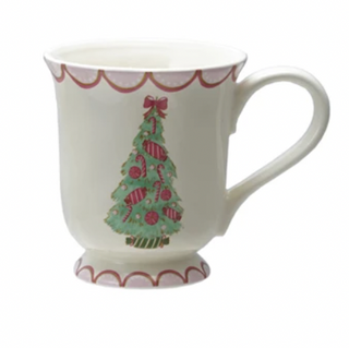 12 oz. Stoneware Mug with Christmas Tree