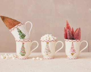 12 oz. Stoneware Mug with Christmas Tree