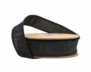 Wired Dupioni Ribbon | Black | 10 Yard Roll