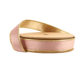Classic Velvet Pink and Gold Ribbon