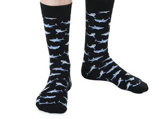 Classic Crew Socks - Men's Collection - Shark