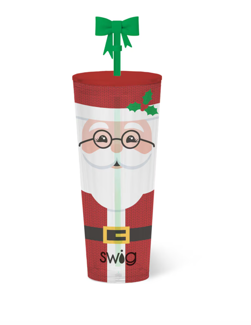 Mr Claus Plastic Tumbler