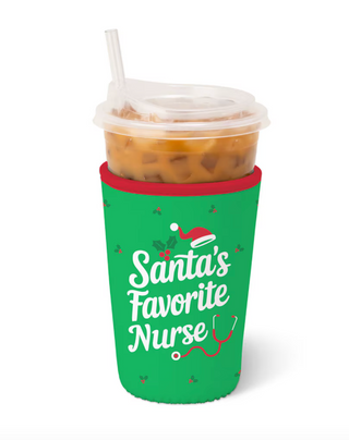 Santa’s Favorite Nurse Iced Cup Coolie