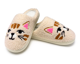 Cat Face Slippers S/M