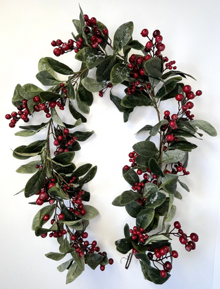 6' Berry Bay Leaf Garland
