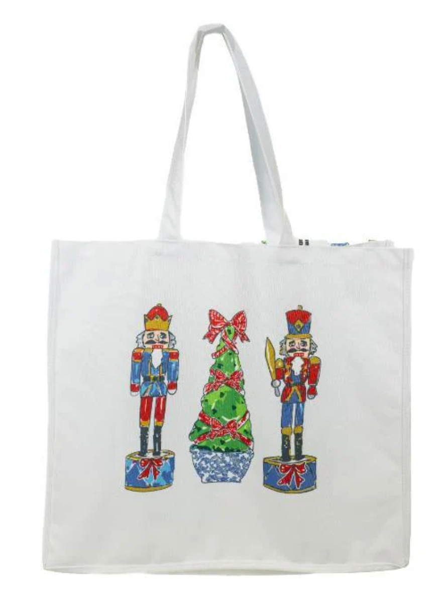 Festive Nutcracker Large Tote