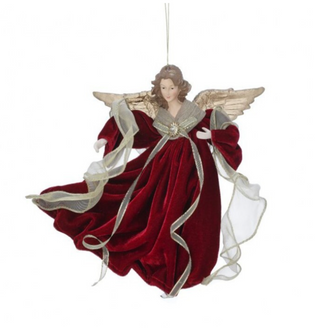 10" Gilded Flying Angel