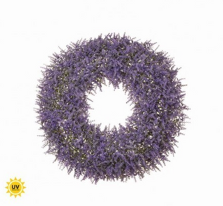 24" UV Lavender Garden Wreath
