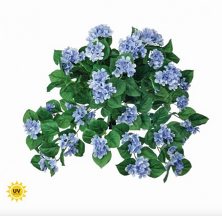 27" Uv Hanging Hydrangea Plant