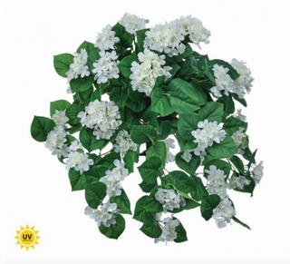 27" Uv Hanging Hydrangea Plant