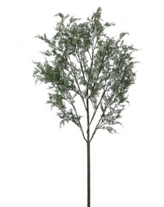 63" Iced Cedar Tree Branch