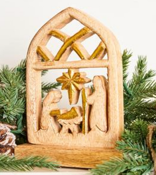 Nativity Wood Figurine