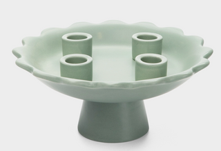 Sage Scalloped Advent Wreath