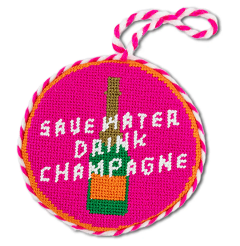 Needlepoint Ornament - Save Water