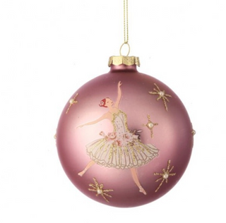 4" Gls Ballarina Fantasy Ball Ornament