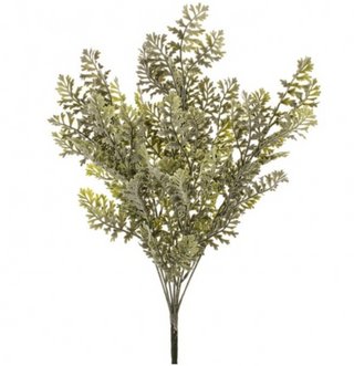 Pl Flock Dusty Miller Bush 18"