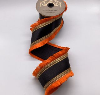 4" Black with Orange Trim