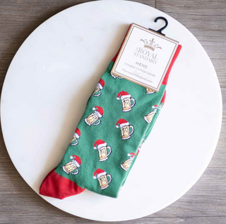 Men's Christmas Beer Cheers Socks