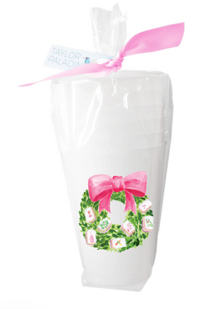 Mahjong Wreath Frosted Cup