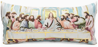The Lord's Supper Gold Foil Pillow