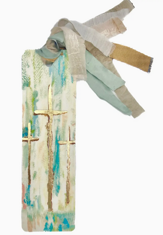 Three Golden Crosses Tassel Bible Bookmark