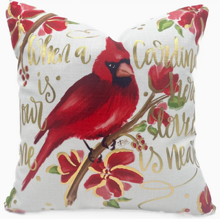 Golden Cardinal Pillow