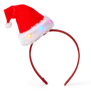 Light Up Santa Hat Headband